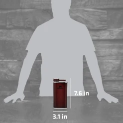 Stanley Classic Easy Fill 8oz Wide Mouth Flask -Outdoor Gear Shop 10 00837 190 3