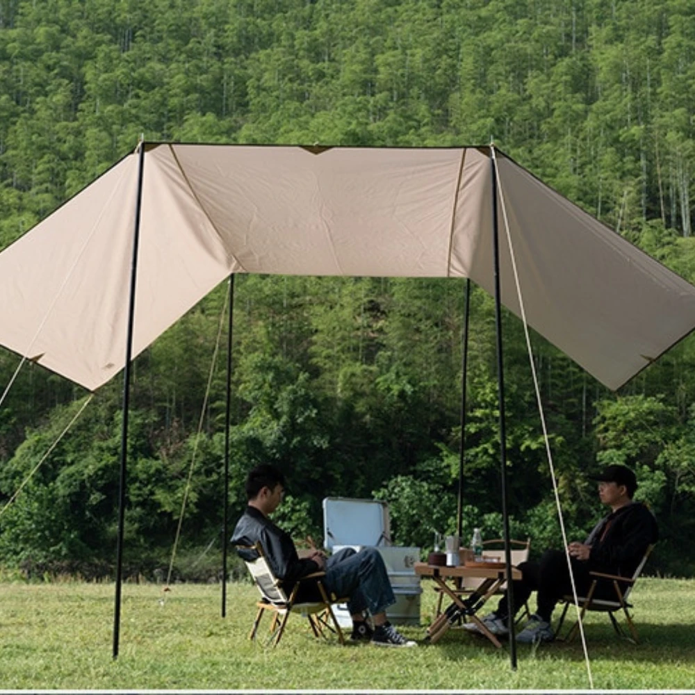 Adventurer Tanxianzhe Waterproof Awning Anti-tearing Sunshade Tarp Outdoor Camping Tan 14 Adventurer Tanxianzhe Waterproof Awning Anti-tearing Sunshade Tarp Outdoor Camping Tan - Image 12