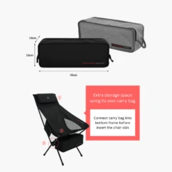 KZM Schwyz High Lightweight Chair Black -Outdoor Gear Shop 11 50f4835c a2cd 4640 89a6 b3b912b35f04