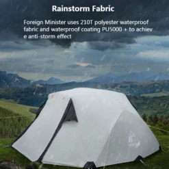 Hewolf 2 Person Camping Tent -Outdoor Gear Shop 1589 11