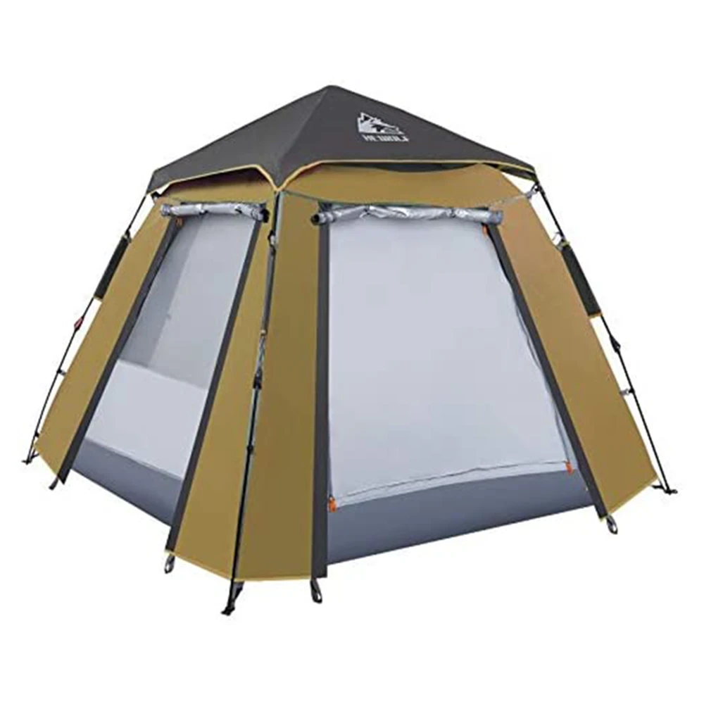 Hewolf Auto 3-4 Person Tent - Camel 3 Hewolf Auto 3-4 Person Tent - Camel