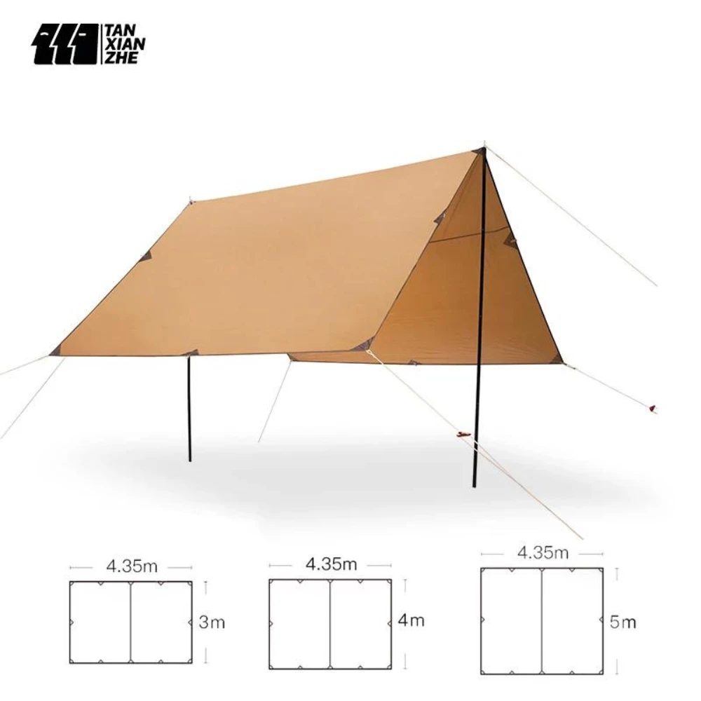 Adventurer Tanxianzhe Waterproof Awning Anti-tearing Sunshade Tarp Outdoor Camping Tan 3 Adventurer Tanxianzhe Waterproof Awning Anti-tearing Sunshade Tarp Outdoor Camping Tan