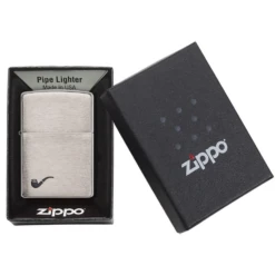 Zippo 200pl Pipe Brushed Chrome - Refillable Windproof Lighter -Outdoor Gear Shop 200pl 5