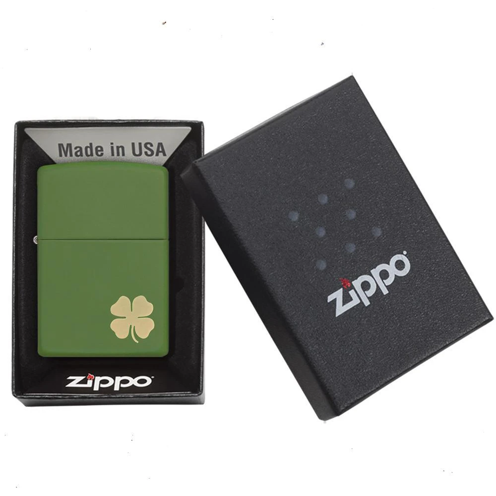 Zippo 228 Shamrock Refillable Windproof Lighter - 21032 5 Zippo 228 Shamrock Refillable Windproof Lighter - 21032 - Image 3