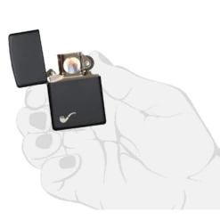 Zippo 218PL Black Matte Pipe Lighter With Pipe Logo - Refillable Windproof Lighter 9 Zippo 218PL Black Matte Pipe Lighter With Pipe Logo - Refillable Windproof Lighter -Outdoor Gear Shop 218PL 3
