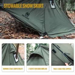 OneTigris Roc Shield Bushcraft Tent TC Version - Ranger Green -Outdoor Gear Shop 5 519e8a40 41e6 409c 876e 608342ba6b9f