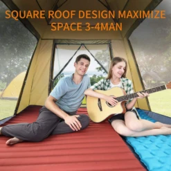 Hewolf Auto 3-4 Person Tent - Camel 18 Hewolf Auto 3-4 Person Tent - Camel -Outdoor Gear Shop 6 4