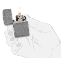 Zippo 121FB Classic Antique Silver Plate - Refillable Windproof Lighter -Outdoor Gear Shop 66