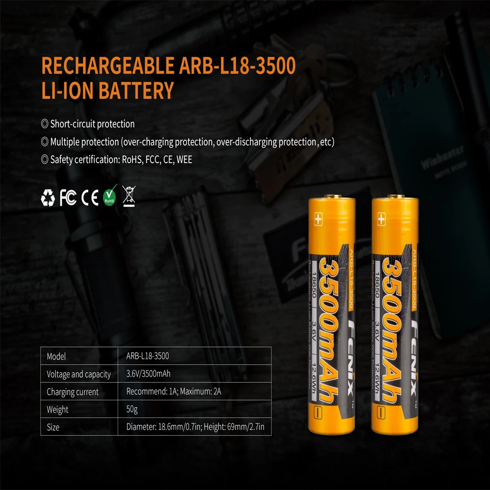 Fenix ARE-X11 Charger + ARB-L18 Battery (3500mAH) 10 Fenix ARE-X11 Charger + ARB-L18 Battery (3500mAH) - Image 8