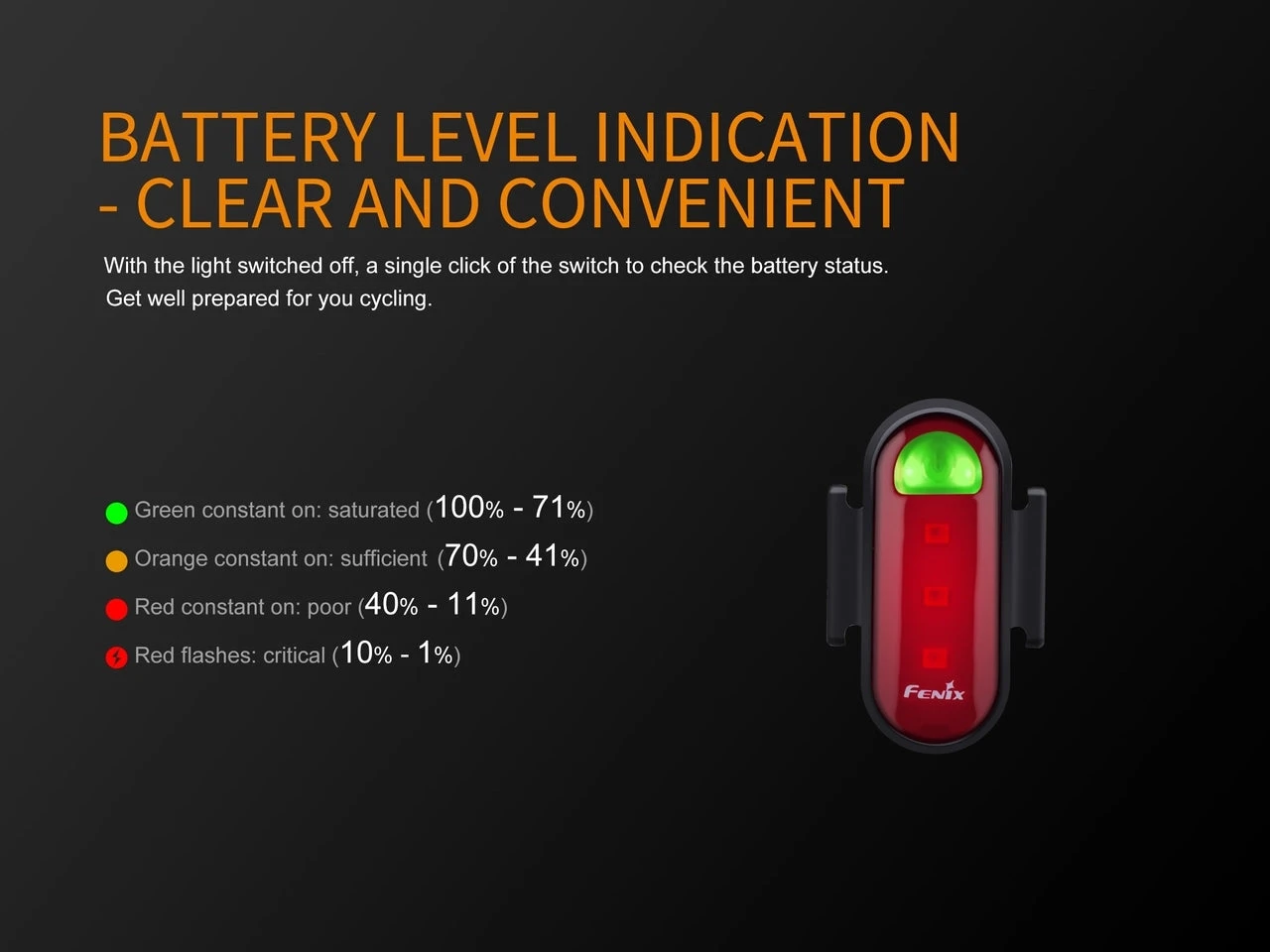 Fenix BCO5R Multifunctional Rechargable Bicycle Tail Light 9 Fenix BCO5R Multifunctional Rechargable Bicycle Tail Light - Image 7
