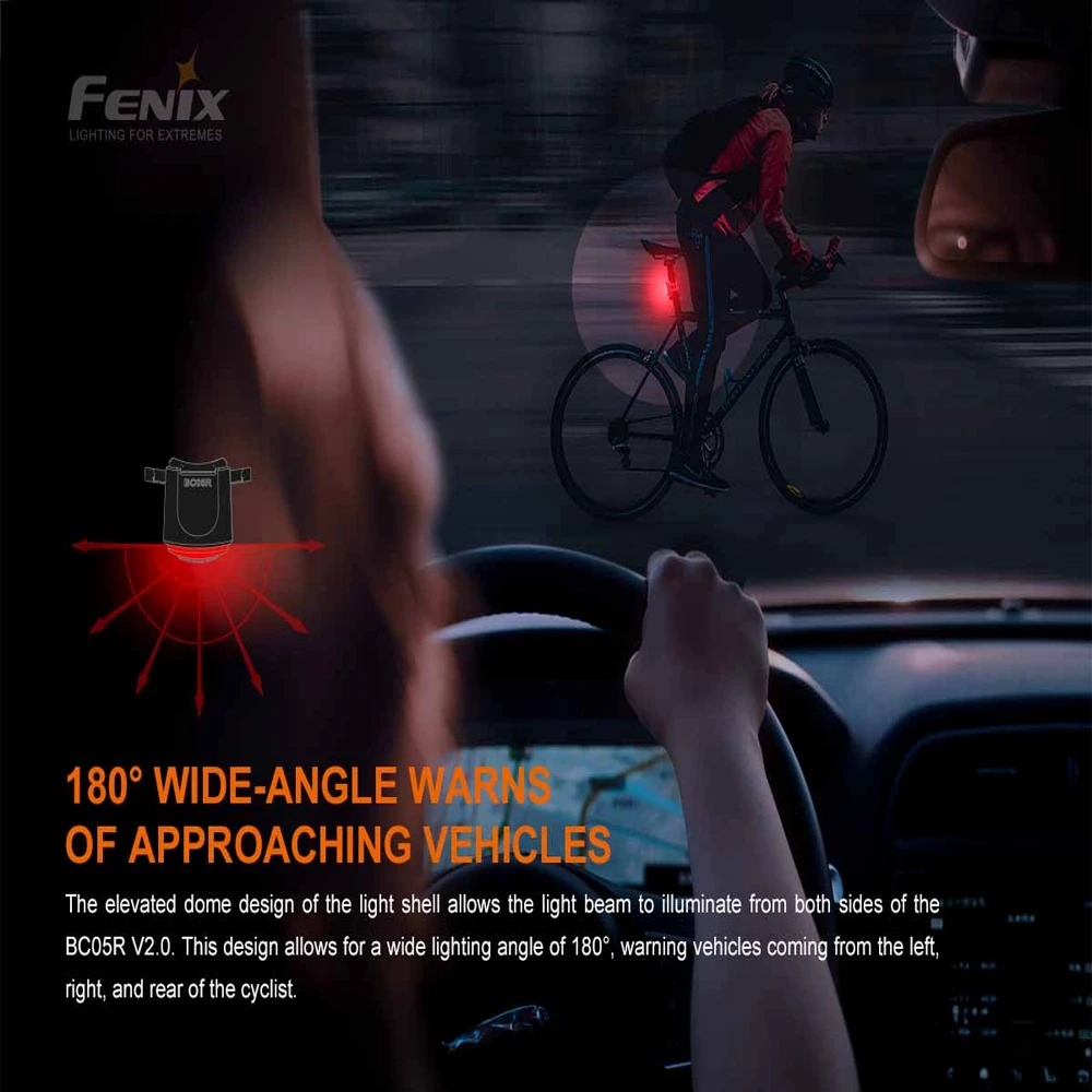 Fenix BC05R V2.0 Rechargeable Bike Tail Light 10 Fenix BC05R V2.0 Rechargeable Bike Tail Light - Image 8