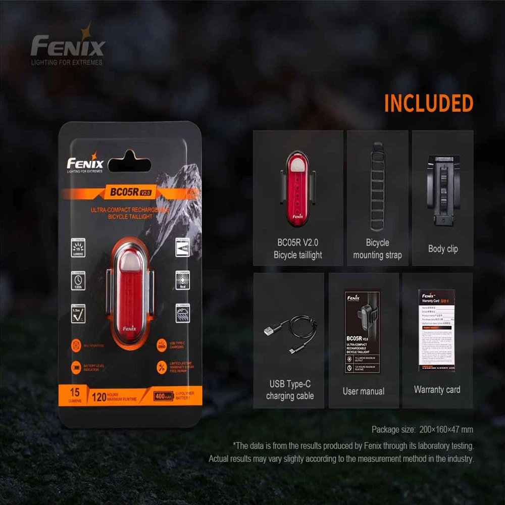 Fenix BC05R V2.0 Rechargeable Bike Tail Light 15 Fenix BC05R V2.0 Rechargeable Bike Tail Light - Image 13