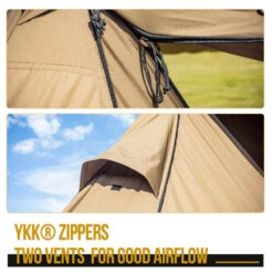 OneTigris Roc Shield Bushcraft Tent (New TC Version) -Outdoor Gear Shop CE BHS04 TC A 05