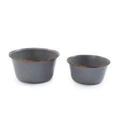 Barebones Enamel Mixing Bowl Slate - Set Of 2 9 Barebones Enamel Mixing Bowl Slate - Set Of 2 -Outdoor Gear Shop CKW 378 04