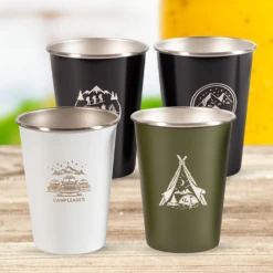 Camp Leader 4 Pcs Stainless Steel Cup - Black 9 Camp Leader 4 Pcs Stainless Steel Cup - Black -Outdoor Gear Shop CL01 BLK 03