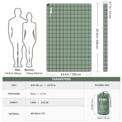 Etrol Whale Double Inflatable Sleeping Pad -Outdoor Gear Shop CQD 2 Be 08