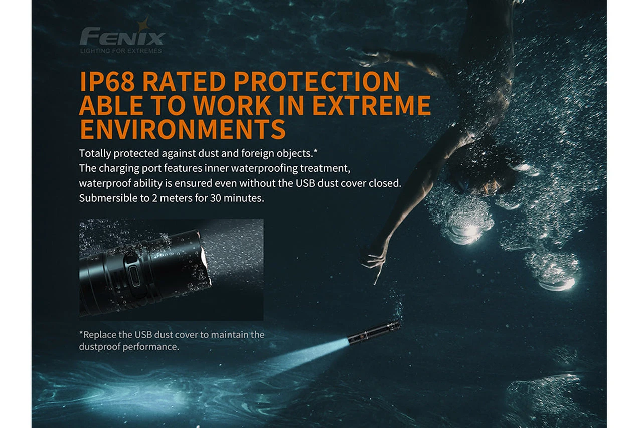 Fenix PD36R Luminus SST40 LED Flashlight Black 20 Fenix PD36R Luminus SST40 LED Flashlight Black - Image 18