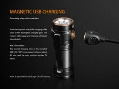 Fenix E18R XP-L Hi Led Flashlight Black 750 Lumen -Outdoor Gear Shop Fenix E18R EDC Flashlight magnetic charging 1