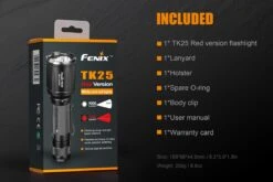 Fenix TK25 RED LED Flashlight -Outdoor Gear Shop Fenix TK25 Red Tactical Flashlight included