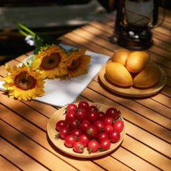 Hewolf Foldable Large Wooden Egg Roll Table -Outdoor Gear Shop HW J2097 03