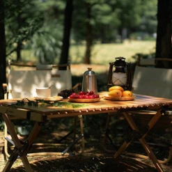 Hewolf Foldable Large Wooden Egg Roll Table -Outdoor Gear Shop HW J2097 04