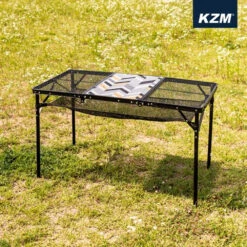 KZM Union Iron Mesh 3 Folding Table -Outdoor Gear Shop K20T3U005 4