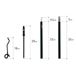 DoD Lantern Stand Set RX -Outdoor Gear Shop LP1 753 BK 4