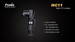 Fenix MC11 Anglelight Black Upgraded Version 155 Lumens -Outdoor Gear Shop MC11 3 71839 58210.1443047020