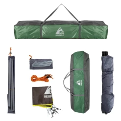 Hewolf Auto 3-4 Person Tent - Green -Outdoor Gear Shop MON 1654 GRN 5