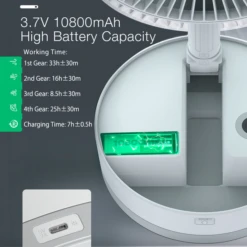 P10 Folding Retractable Camping Fan - Black -Outdoor Gear Shop P10 10 600x600 4eed2f83 43b3 4c53 8899 d8fae3424e1c