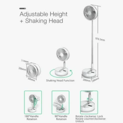 P10 Folding Retractable Camping Fan - Black -Outdoor Gear Shop P10 8 600x600 afca051b a276 4d41 bb55 f40e11608fa4