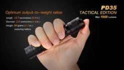 Fenix PD35 TAC Tactical Edition Flashlight 1000 Lumen -Outdoor Gear Shop PD35TAC 5 72699 49879.1443049951.1280.1280 37773.1496251449