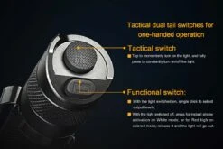 Fenix TK25 LED Flashlight RB Version Black -Outdoor Gear Shop TK25RB Hunting Flashlight Switches