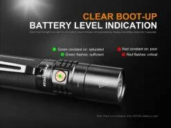Fenix UC35 V2.0 XP-L HI V3 USB Rechargeable LED Flashlight -Outdoor Gear Shop UC35 V2 flashlight Battery Level