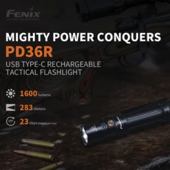 [Special Bundle 2 For 1] Fenix PD36R Rechargeable Flashlight + (Free) E01 V2.0 -Outdoor Gear Shop pd36r e01 v2.0 03 1