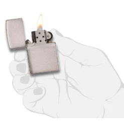 Zippo 200 Classic Brushed Chrome - Refillable Windproof Lighter -Outdoor Gear Shop zippo 200 2