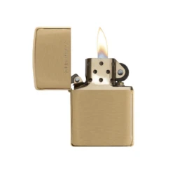 Zippo 204 Brushed Solid Brass - Refillable Windproof Lighter -Outdoor Gear Shop zippo 204 2