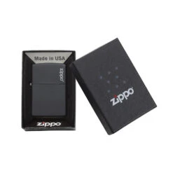 Zippo 218ZL Black Matte With Zippo Logo - Refillable Windproof Lighter -Outdoor Gear Shop zippo 218zl 4