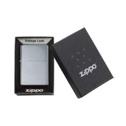 Zippo 230 Brushed Chrome Vintage With Slashes - Refillable Windproof Lighter -Outdoor Gear Shop zippo 230 4